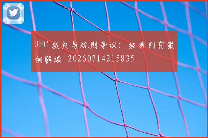 UFC 裁判与规则争议:经典判罚案例解读_20260714215835